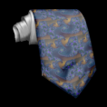 Artistic Blue Abstract Mens Tie